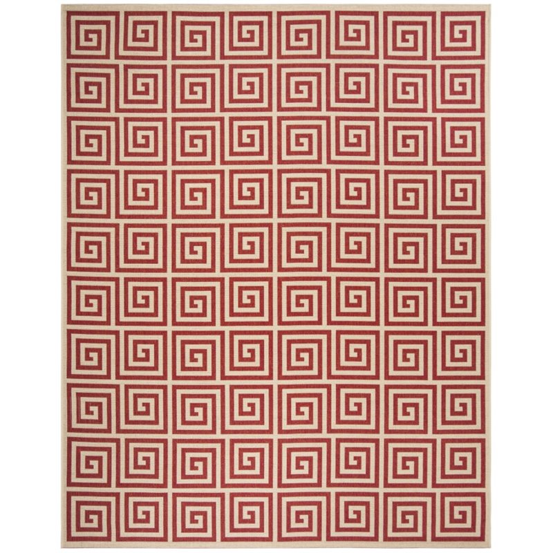 Safavieh Linden 100 8' x 10' Rug in Red and Creme