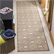Safavieh Linden 100 2' x 8' Runner Rug in Cream and Beige
