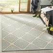 Safavieh Linden 100 8' x 10' Rug in Cream and Aqua
