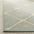 Safavieh Linden 100 8' x 10' Rug in Cream and Aqua