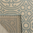 Safavieh Linden 100 4' x 6' Rug in Aqua and Cream