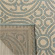 Safavieh Linden 100 8' x 10' Rug in Aqua and Cream
