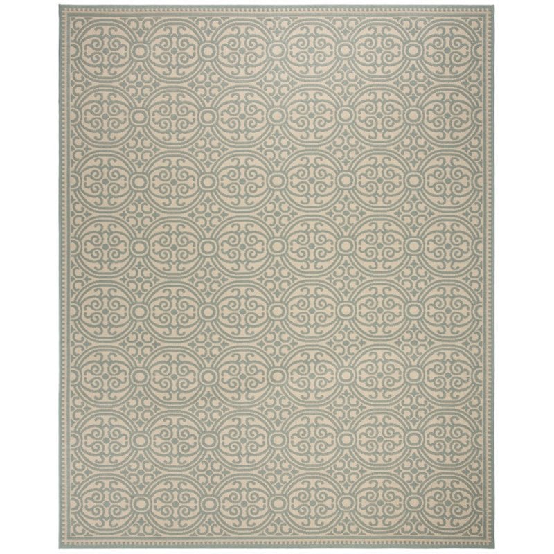 Safavieh Linden 100 8' x 10' Rug in Aqua and Cream
