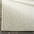 Safavieh Linden 100 9' x 12' Rug in Cream and Aqua
