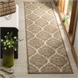 Safavieh Linden 100 2' x 8' Runner Rug in Cream and Beige