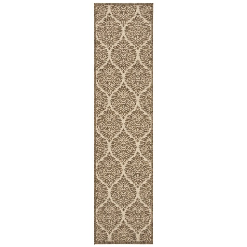 Safavieh Linden 100 2' x 8' Runner Rug in Cream and Beige