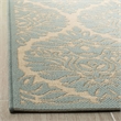 Safavieh Linden 100 8' x 10' Rug in Aqua and Cream