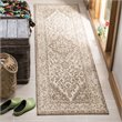 Safavieh Linden 100 2' x 8' Runner Rug in Cream and Beige