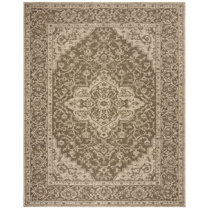 Safavieh Linden 100 8' x 10' Rug in Beige and Cream