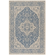 Safavieh Linden 100 4' x 6' Rug in Blue and Creme