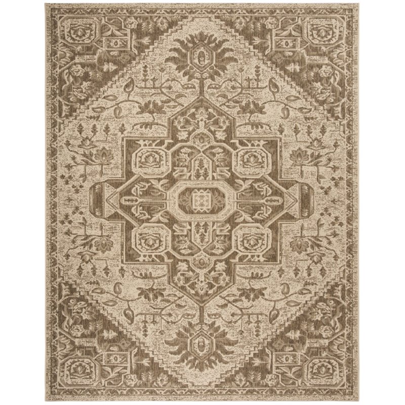 Safavieh Linden 100 8' x 10' Rug in Beige and Cream