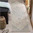 Safavieh Linden 100 2' x 8' Runner Rug in Aqua and Cream