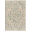 Safavieh Linden 100 4' x 6' Rug in Aqua and Cream