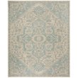 Safavieh Linden 100 9' x 12' Rug in Aqua and Cream