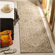 Safavieh Linden 100 2' x 8' Runner Rug in Cream and Beige