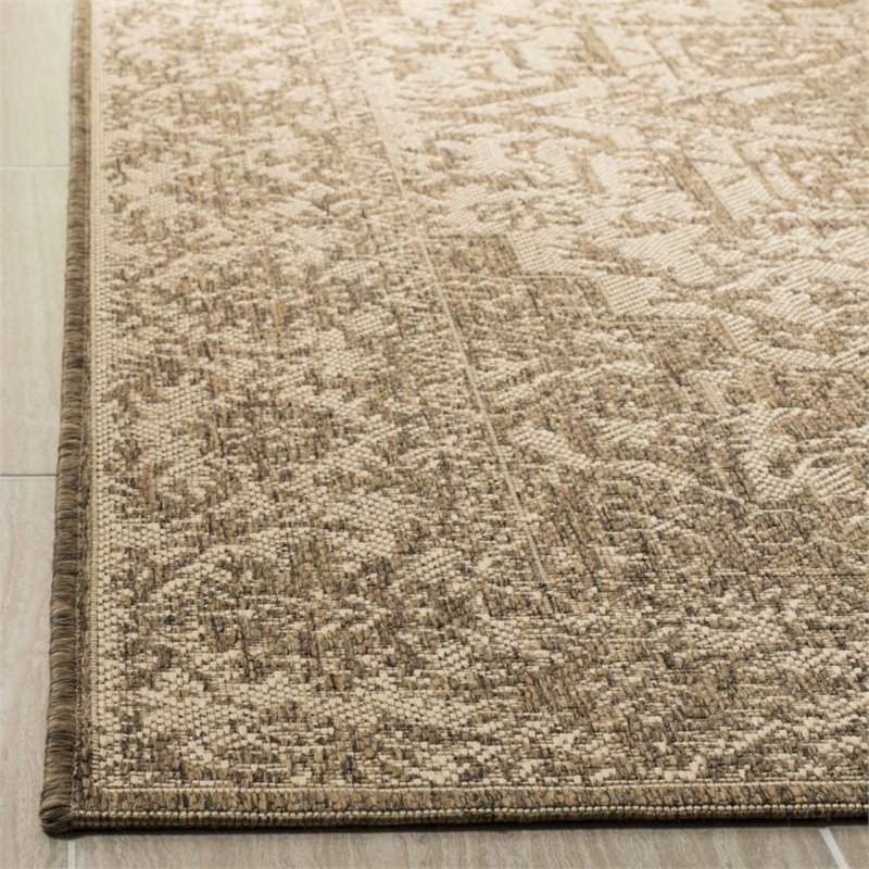 Safavieh Linden 100 2' x 8' Runner Rug in Cream and Beige
