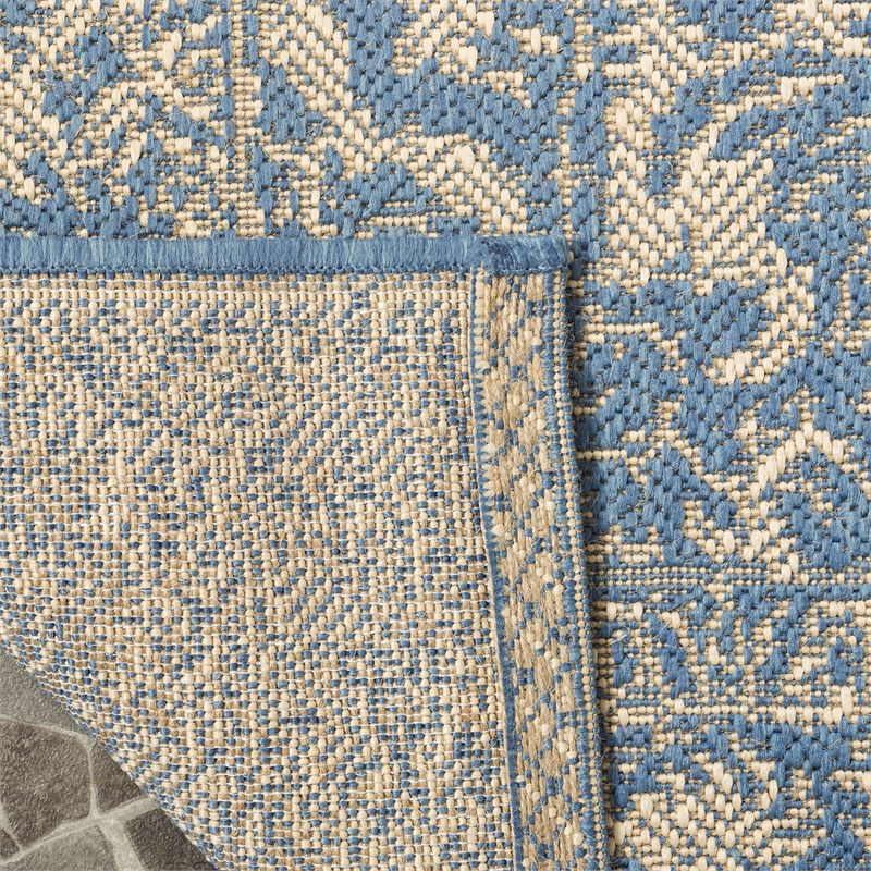Safavieh Linden 100 9' x 12' Rug in Cream and Aqua