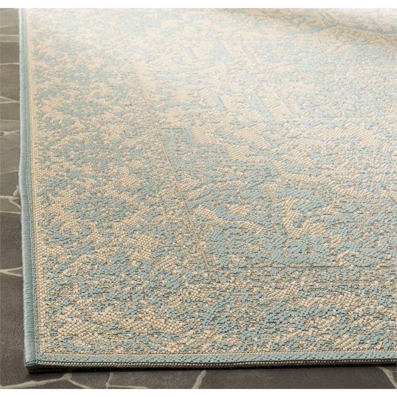 Safavieh Linden 100 2' x 8' Runner Rug in Creme and Brown