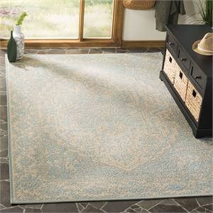 safavieh linden 100 8' x 10' rug in creme and brown