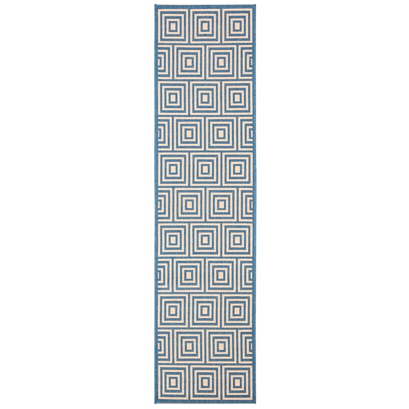 Safavieh Linden 100 8' x 10' Rug in Cream and Aqua