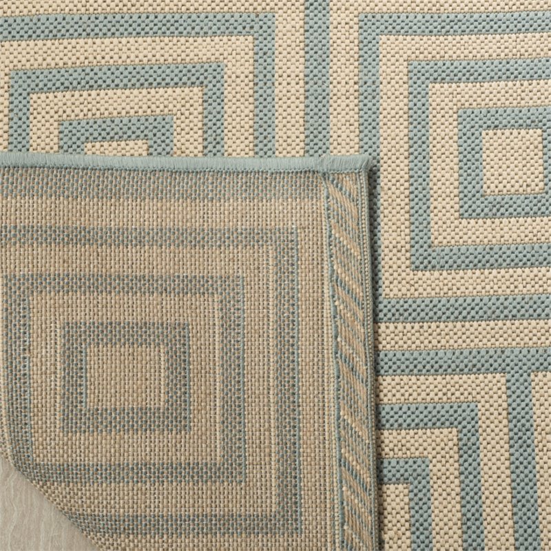 Safavieh Linden 100 9' x 12' Rug in Cream and Aqua