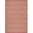 Safavieh Linden 100 4' x 6' Rug in Red and Creme