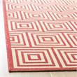 Safavieh Linden 100 8' x 10' Rug in Red and Creme
