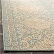 Safavieh Linden 100 4' x 6' Rug in Aqua and Cream