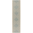 Safavieh Linden 100 2' x 8' Runner Rug in Cream and Aqua