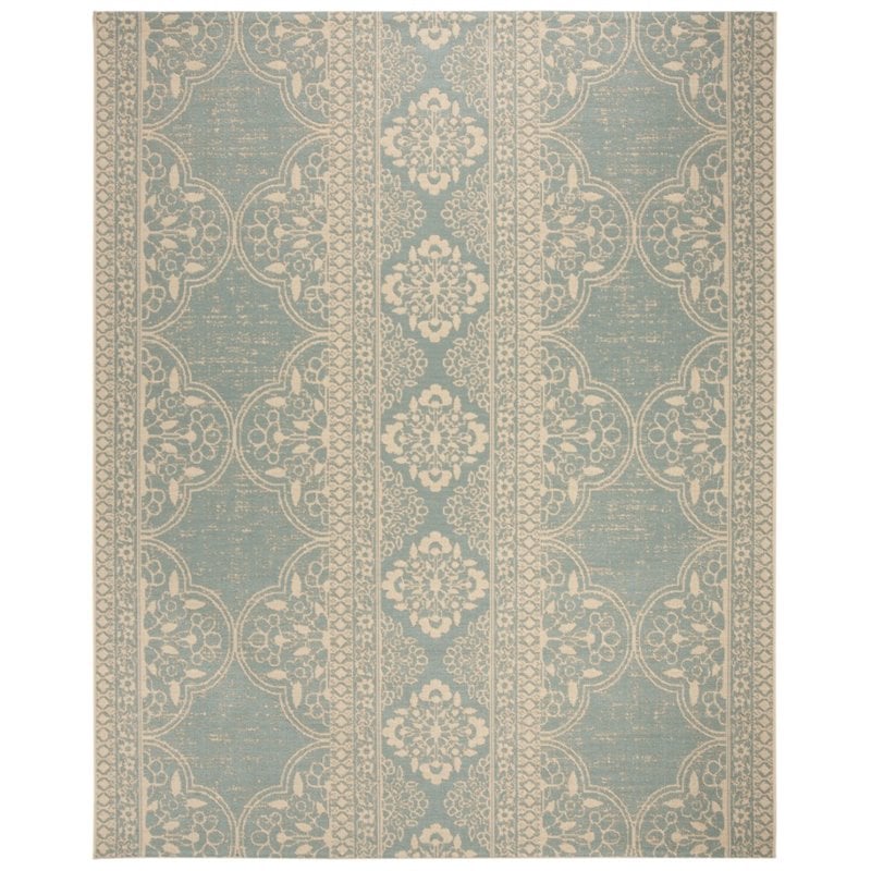 Safavieh Linden 100 8' x 10' Rug in Cream and Aqua