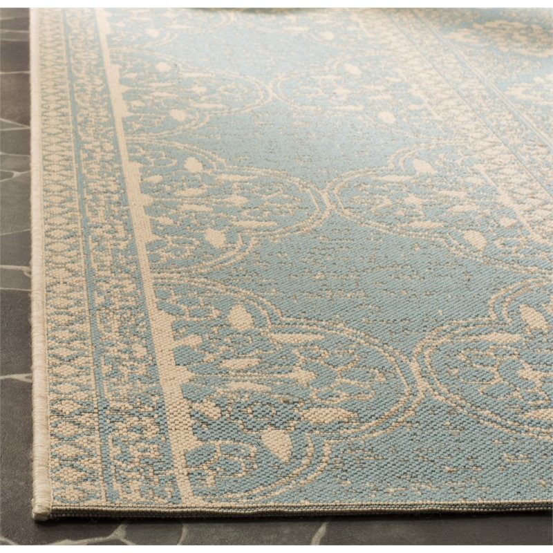 Safavieh Linden 100 9' x 12' Rug in Cream and Aqua