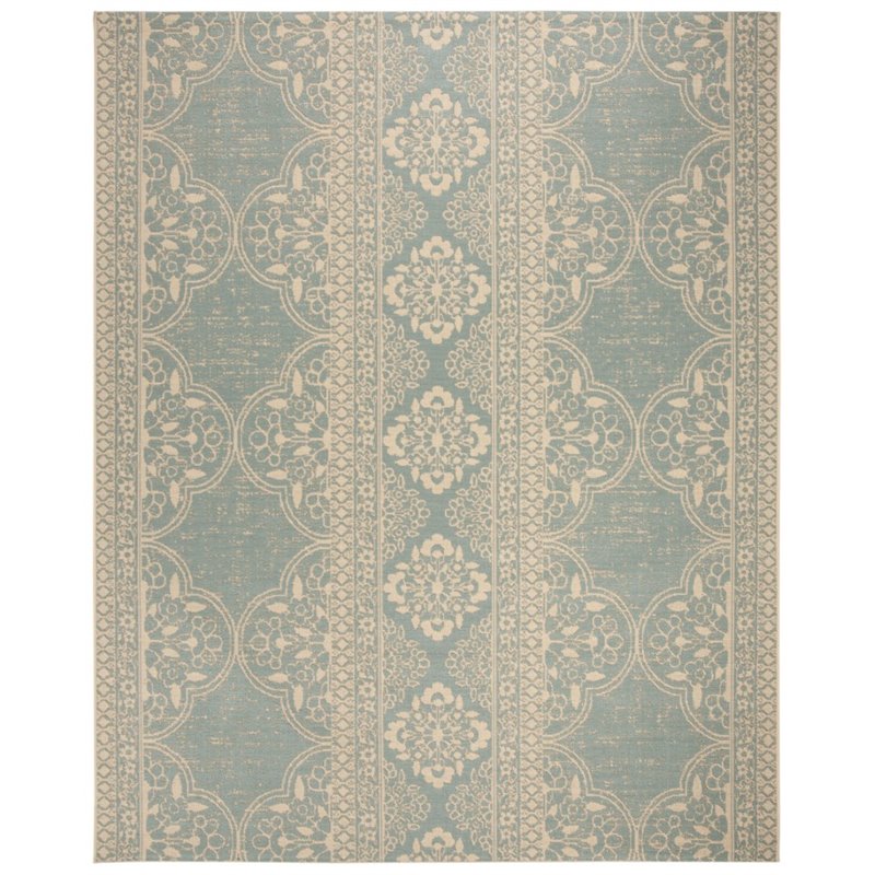 Safavieh Linden 100 9' x 12' Rug in Cream and Aqua