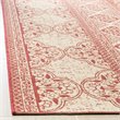 Safavieh Linden 100 4' x 6' Rug in Red and Creme