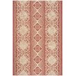 Safavieh Linden 100 4' x 6' Rug in Red and Creme