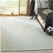 Safavieh Linden 100 4' x 6' Rug in Cream and Aqua
