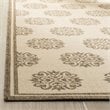 Safavieh Linden 100 2' x 8' Runner Rug in Cream and Beige