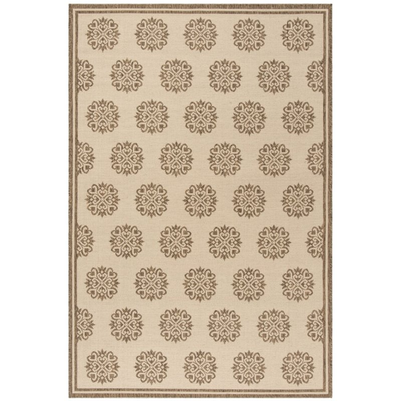 Safavieh Linden 100 4' x 6' Rug in Cream and Beige