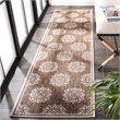 Safavieh Linden 100 2' x 8' Runner Rug in Beige and Cream