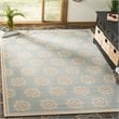 Safavieh Linden 100 4' x 6' Rug in Aqua and Cream