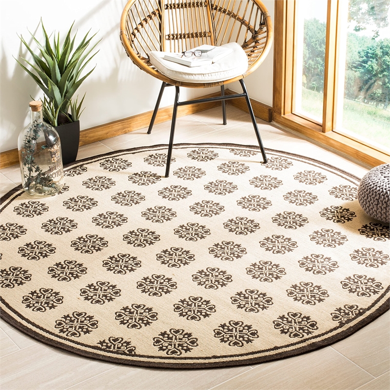 Safavieh Linden 100 9' x 12' Rug in Cream and Aqua