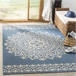 Safavieh Linden 100 4' x 6' Rug in Cream and Aqua