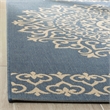 Safavieh Linden 100 4' x 6' Rug in Cream and Aqua