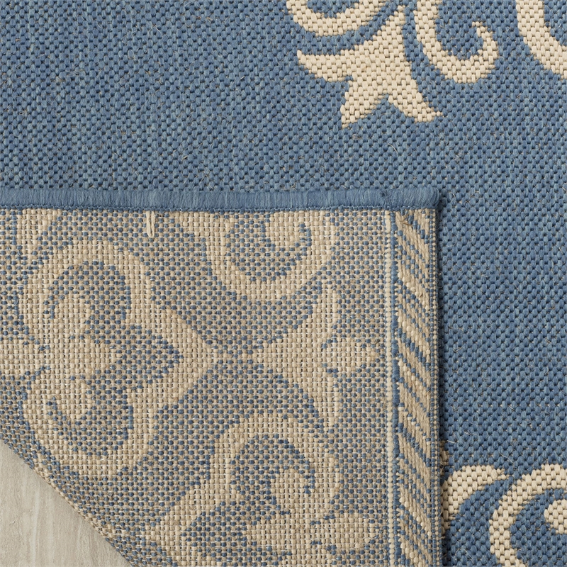 Safavieh Linden 100 4' x 6' Rug in Cream and Aqua
