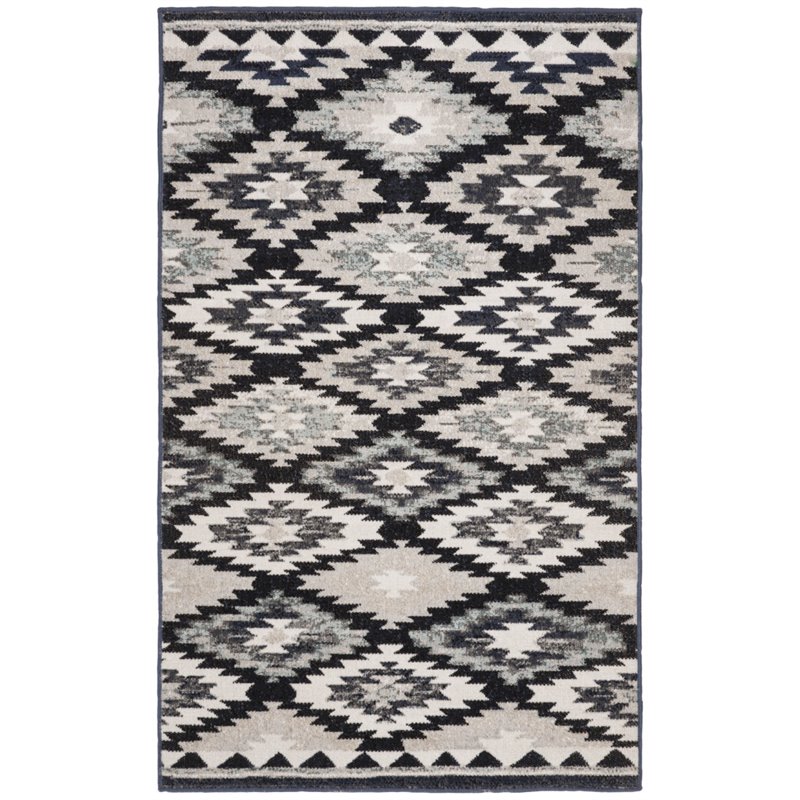 Safavieh Montage 4' x 6' Rug in Gray and Black