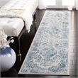 Safavieh Princeton 2' x 8' Runner Rug in Blue and Beige