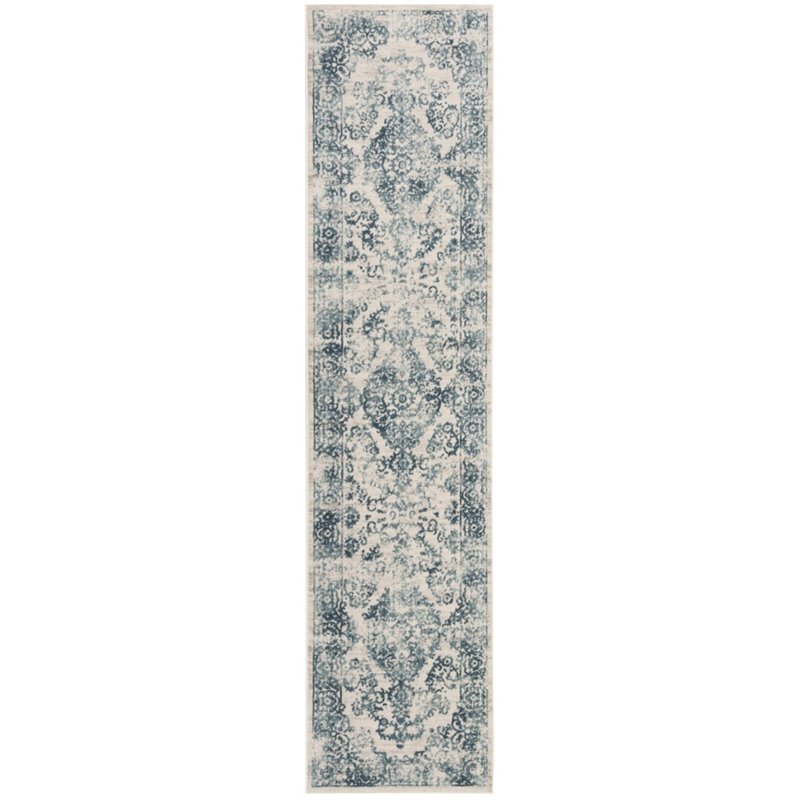 Safavieh Princeton 2 X 8 Runner Rug In Blue And Beige Prn713m 28