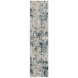 Safavieh Princeton 2' x 8' Runner Rug in Blue and Beige