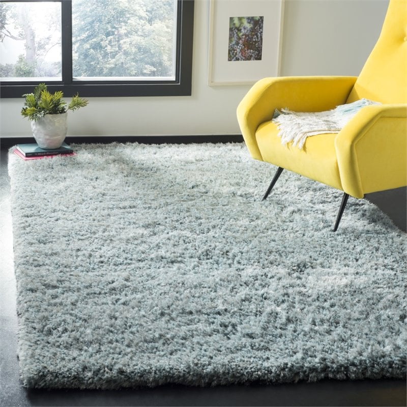 Safavieh Toronto 3' x 5' Hand Tufted Shag Rug in Blue