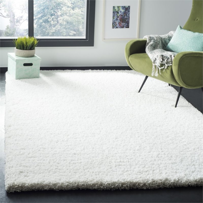 Safavieh SGU-Ultimate 5' x 8' Hand Tufted Shag Rug in Ivory