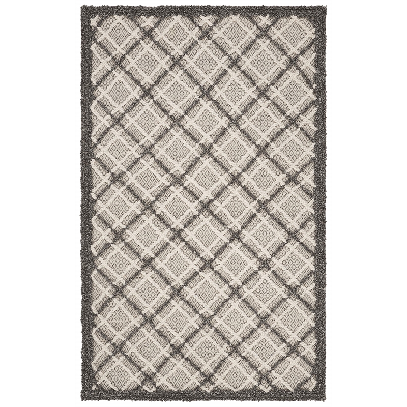 Safavieh Trace 200 3' x 5' Hand Tufted Wool Rug in Gray